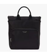 Kate Spade Sam Ksnyl Nylon Convertible Backpack Crossbody ~NWT~ Black - $306.36 CAD