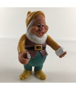 Disney Snow White Seven Dwarfs Vinyl Happy Dwarf 6&quot; Action Figure Toy Vi... - $23.02 CAD