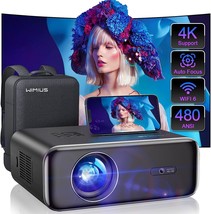 [Auto Focus] Projector With Wifi 6 And Bluetooth 5.2, 500 Ansi Projector 4K, - £302.07 GBP