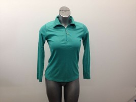 Woolrich Green 1/4 Zip Top Women’s Size Small Long Sleeve Mock Neck - $7.92
