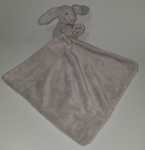 Little Jellycat Gray Bunny Rabbit Lovey Plush Security Blanket SOFT Fleece - £11.65 GBP
