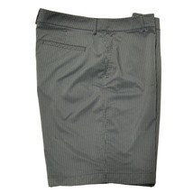 UNDER ARMOR Mens Shorts Charcoal Gray Striped Stretch Pockets Belted Siz... - $13.49