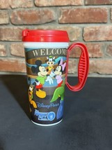 Walt Disney World Resort Rapid Fill Refillable Mug Red Lid/Handle Vintage - £9.27 GBP