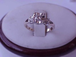 Vintage 14K  White and Yellow Gold  .30ct Diamond Engagement  Ring  - £654.03 GBP