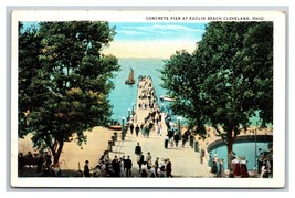 Concrete Pier Euclid Beach Park Cleveland Ohio OH UNP Unused WB Postcard H22 - £3.17 GBP