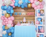 136Pcs Baby Boxes Gender Reveal Balloon Decorations, Pink And Blue Ballo... - $39.99