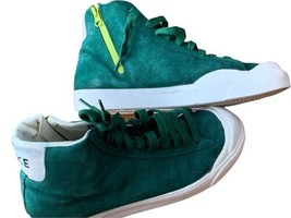 Nike Blazer Mid AB Green Suede Mid Zip 473442-300 Vintage 2011 Size 10.5 Shoes - £47.37 GBP