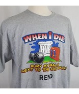 Bowling Novelty T-Shirt XL &quot;When I Die Bury My Balls Next to the Old Bag... - £11.78 GBP