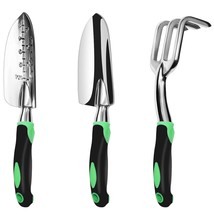 Garden Tool Set, 3 Pack Aluminum Heavy Duty Gardening Kit Includes Hand ... - $33.99