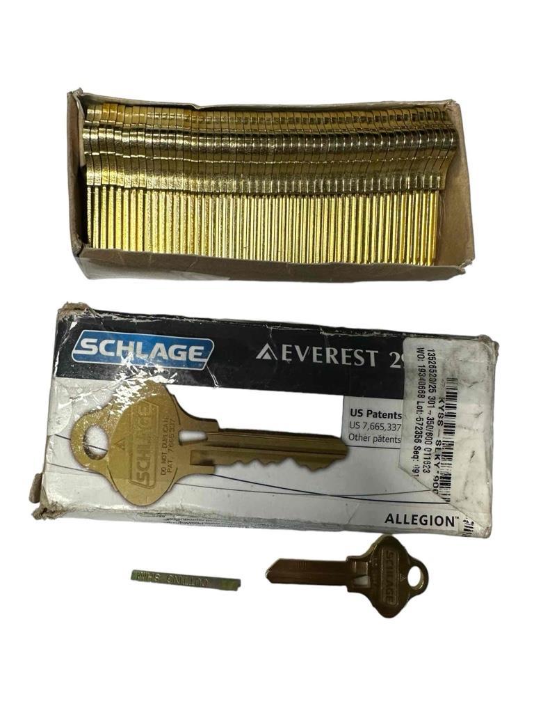 NEW Box of 50 Schlage Everest 29 Blank Keys .35-270-EV.468.S123 - £156.44 GBP