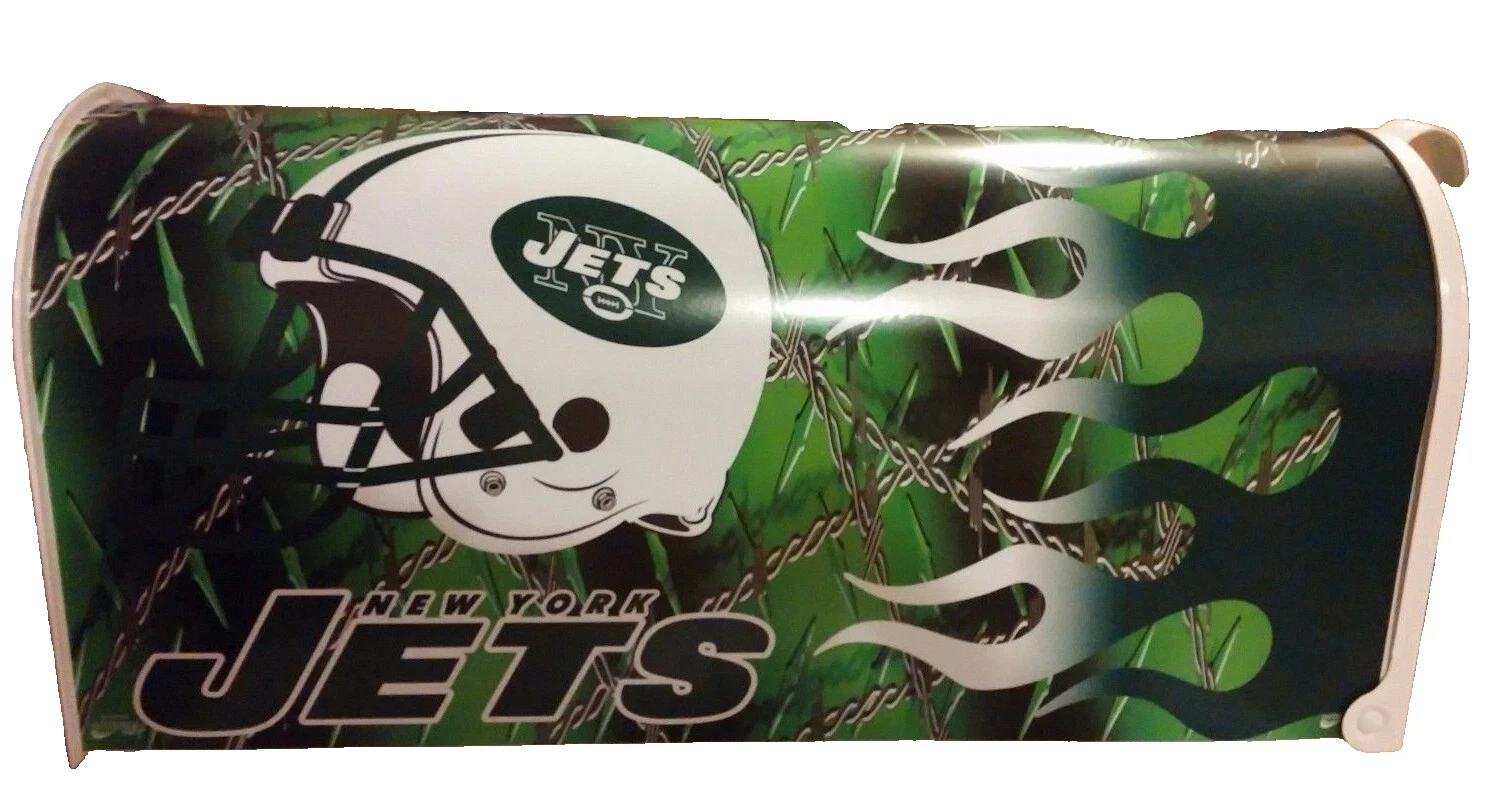 NEW YORK JETS FLAME CUSTOM MAILBOX - $2,593.18 MXN