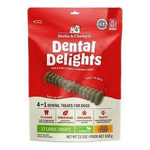 Stella &amp; Chewy&#39;s Dog Dental Delights Large 17 Pack - £35.07 GBP