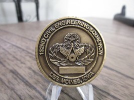 US Army 132nd Civil Engineering Squadron Team 132 CES Challenge Coin #280M - £8.56 GBP