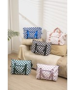Zenana Checkered Multi-Pocket Travel Bag - $712.11 MXN