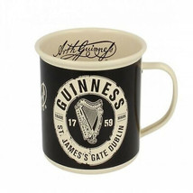 Guinness Enamel Harp and St.James Gate Mug Black - £19.53 GBP