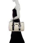 LONGCHAMP Twill &amp; Leather Medium Duffle Tote with Dust Bag - €445,73 EUR