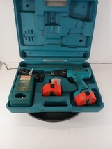 Makita 3/8&quot;  Drill Driver Set -  Hard Case 2 Batteries Charger 6233D - £29.86 GBP