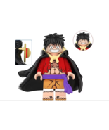 SM Luffy in cape V2 One Piece Cartoon TV Show Anime Minifigures  - $7.89