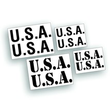 USA Hood Decal restore Willys army navy military Truck M37 M38  FLAT BLACK - $13.83