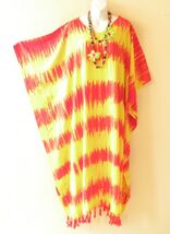 KD245 Tie Dye Stripe Batwing Kaftan Dolman Women Abaya Maxi Dress Up to 5X - $24.90
