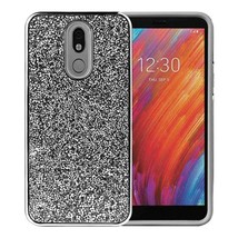 for LG Aristo 4 Plus/K30(2019)/Escape Plus Deluxe Glitter Diamond PC TPU Case BL - £4.59 GBP