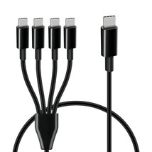 Short Usb C Multi Charging Cable,Usb C Male To 4 Type-C Male Charge Cable,4 In 1 - £14.93 GBP