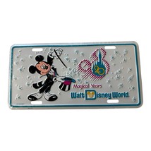 Walt Disney World Metal License Plate Mickey Magical Years 20th Anniversary - $12.99