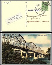 1948 US Postcard - Blunt, South Dakota to Manchester, Iowa K15  - £2.32 GBP
