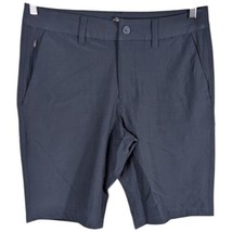 Hang Ten Hybrid Shorts Mens Size 32 Amphibian Blue Gray Gingham Drawstri... - £16.22 GBP