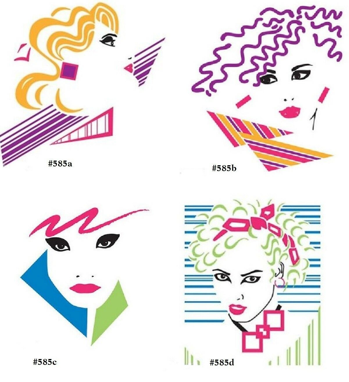 Primary image for Abstract Woman Art HEAT PRESS MACHINE Transfer Prints for T - Shirts & Fabric 