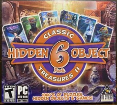 Classic Treasures II - Hidden Object 6 Pack PC Game - Brand New, Factory Sealed - $3.99