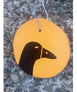 Goose  Hand Painted  Wood Ornament    Home  Decor  - $19.13 CAD