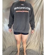 men&#39;s denver broncos pullover nfl team apparel sweatshirt fits like a bi... - £16.35 GBP