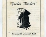 Krewe of Theron 1964 Garden Wonders Mardi Gras Program New Orleans Louis... - £47.19 GBP