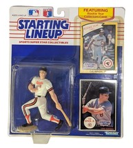 Starting Lineup 1990 Cal Ripkin Jr. Figurine 1982 Rookie Baseball Card K... - $11.28
