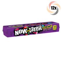 12x Packs Now &amp; Later Chewy Berry Smash Flavor Mixed Fruit Chews | 2.44oz | - £20.37 GBP
