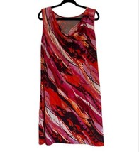 NY Collection Women’s Size XL Multicolored Long Dress Stretch Sleeveless - £12.48 GBP