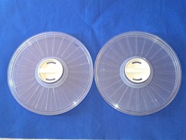 Lot of 2 Data Processing Magnetic Tape Reel Plastic Storage Cases 10.5&quot; - $18.00