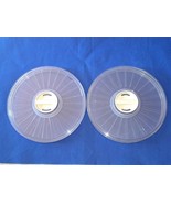 Lot of 2 Data Processing Magnetic Tape Reel Plastic Storage Cases 10.5&quot; - £14.21 GBP