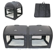 Pet Limousine Soft Dog Cat Crate The Portable 2-in-1 Double Travel Kenne... - £59.09 GBP