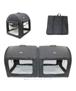 Pet Limousine Soft Dog Cat Crate The Portable 2-in-1 Double Travel Kennel Tube C - $74.79