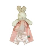 Bunnies by the bay white bunny pink security blanket stuffed animal plus... - $14.50