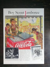 Vintage 1937 Coca-Cola Boy Scout Jamboree Full Page Original Ad 622 - £15.81 GBP