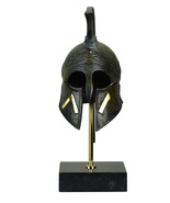 Casque Leonidas Roi Héros Spartiate Ancienne Grec Véritable Bronze Métal... - $134.47