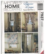 7937 Uncut McCalls Sewing Pattern Home Decor Window Treatments Curtains ... - £8.74 GBP
