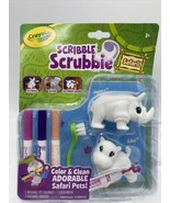 Crayola Scribble Scrubbie SAFARI Color &amp; Clean HIPPO Biko and RHINO Ayan... - $17.54 CAD