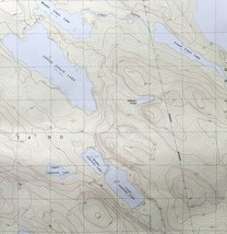 Map Duck Lake Maine 1987 Topographic Geological Survey 1:24000 27 x 22&quot; TOPO5 - $44.99