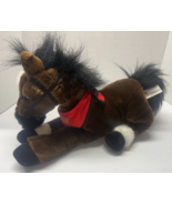 Wells Fargo Legendary Horses 13&quot; MAGGIE Plush Brown White Horse Pony - $27.78 CAD