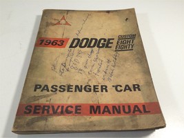 1963 Dodge Custom Eight Eighty Passenger Car Service Manual OEM Original - £23.58 GBP