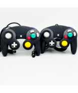 Lot of 2 3rd Party Nintendo GameCube Controllers Black Wired Tested Grea... - $37.63 CAD
